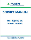 Hyundai HL730(TM)-9A Wheel Loader Pdf Repair Service Manual