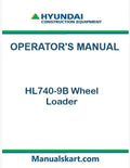 Hyundai HL740-9B Wheel Loader Pdf Operator's Manual Download (Brazil)