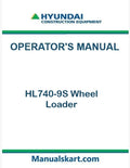 Hyundai HL740-9S Wheel Loader Pdf Operator's Manual Download (Brazil)