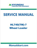 Hyundai HL740(TM)-7 Wheel Loader Pdf Repair Service Manual