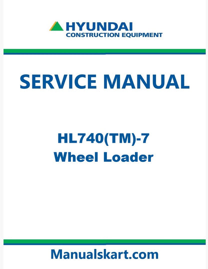 Hyundai HL740(TM)-7 Wheel Loader Pdf Repair Service Manual