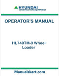 Hyundai HL740TM-9 Wheel Loader Pdf Operator's Manual