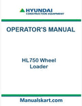 Hyundai HL750 Wheel Loader Pdf Operator's Manual