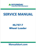 Hyundai HL757-7 Wheel Loader Pdf Repair Service Manual