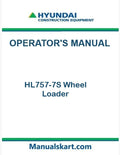Hyundai HL757-7S Wheel Loader Pdf Operator's Manual