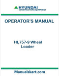 Hyundai HL757-9 Wheel Loader Pdf Operator's Manual