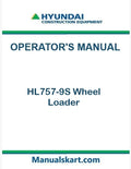 Hyundai HL757-9S Wheel Loader Pdf Operator's Manual Download (Brazil)