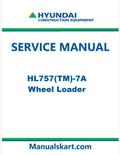 Hyundai HL757(TM)-7A Wheel Loader Pdf Repair Service Manual