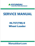 Hyundai HL757(TM)-9 Wheel Loader Pdf Repair Service Manual