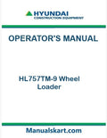 Hyundai HL757TM-9 Wheel Loader Pdf Operator's Manual