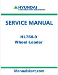 Hyundai HL760-9 Wheel Loader Pdf Repair Service Manual