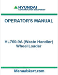 Hyundai HL760-9A (Waste Handler) Wheel Loader Pdf Operator's Manual