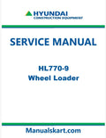Hyundai HL770-9 Wheel Loader Pdf Repair Service Manual