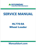 Hyundai HL770-9A Wheel Loader Pdf Repair Service Manual