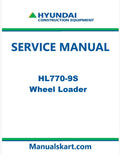 Hyundai HL770-9S Wheel Loader Pdf Repair Service Manual