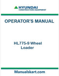 Hyundai HL775-9 Wheel Loader Pdf Operator's Manual