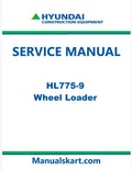 Hyundai HL775-9 Wheel Loader Pdf Repair Service Manual