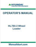 Hyundai HL780-3 Wheel Loader Pdf Operator's Manual