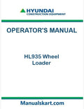 Hyundai HL935 Wheel Loader Pdf Operator's Manual
