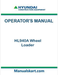 Hyundai HL940A Wheel Loader Pdf Operator's Manual