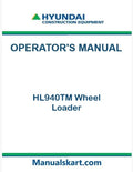 Hyundai HL940TM Wheel Loader Pdf Operator's Manual