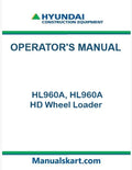 Hyundai HL960A, HL960A HD Wheel Loader Pdf Operator's Manual