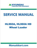 Hyundai HL960A, HL960A HD Wheel Loader Pdf Repair Service Manual
