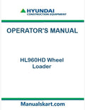 Hyundai HL960HD Wheel Loader Pdf Operator's Manual