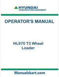 Hyundai HL970 T3 Wheel Loader Pdf Operator's Manual