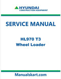 Hyundai HL970 T3 Wheel Loader Pdf Repair Service Manual