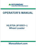 Hyundai HL970A (#10001~) Wheel Loader Pdf Operator's Manual