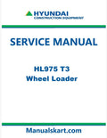 Hyundai HL975 T3 Wheel Loader Pdf Repair Service Manual