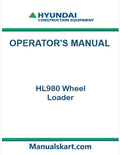 Hyundai HL980 Wheel Loader Pdf Operator's Manual