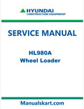 Hyundai HL980A Wheel Loader Pdf Repair Service Manual