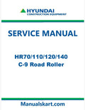 Hyundai HR70/110/120/140C-9 Road Roller Pdf Repair Service Manual