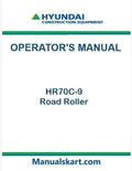 Hyundai HR70C-9 Road Roller Pdf Operator's Manual Download