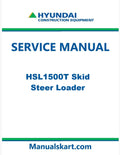 Hyundai HSL1500T Skid Steer Loader Pdf Repair Service Manual