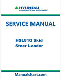 Hyundai HSL810 Skid Steer Loader Pdf Repair Service Manual