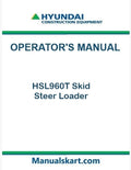 Hyundai HSL960T Skid Steer Loader Pdf Operator's Manual Download