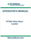 Hyundai HT38V Skid Steer Loader Pdf Operator's Manual Download