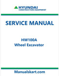 Hyundai HW100A Wheel Excavator Pdf Repair Service Manual