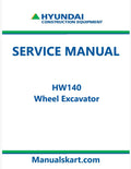 Hyundai HW140 Wheel Excavator Pdf Repair Service Manual