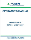 Hyundai HW150A CR Wheel Excavator Pdf Operator's Manual