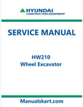 Hyundai HW210 Wheel Excavator Pdf Repair Service Manual