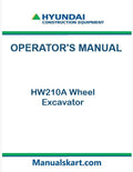 Hyundai HW210A Wheel Excavator Pdf Operator's Manual