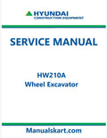 Hyundai HW210A Wheel Excavator Pdf Repair Service Manual