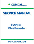 Hyundai HW250MH Wheel Excavator Pdf Repair Service Manual