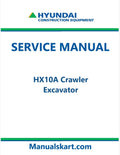 Hyundai HX10A Crawler Excavator Pdf Repair Service Manual