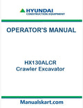 Hyundai HX130ALCR Crawler Excavator Pdf Operator's Manual