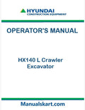 Hyundai HX140 L Crawler Excavator Pdf Operator's Manual